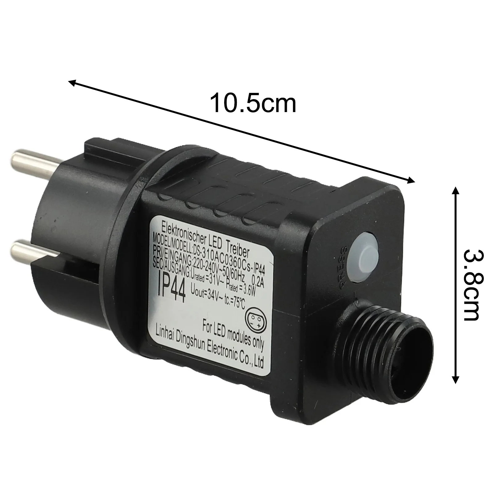 LED مصباح سائق التبديل محول الاتحاد الأوروبي 8 طرق مقاوم للماء أضواء الجنية موائم مصدر تيار وظيفة IP44 لعيد الميلاد والهالوين