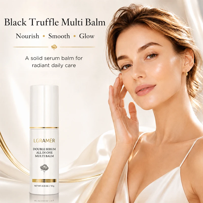 3-in-1 Veganer Dual-Essence-Balsam, Koreanische Anti-Falten-Creme mit Italienischem Weißem Trüffel, Nährende Feuchtigkeitspflege für die Gesichtshaut