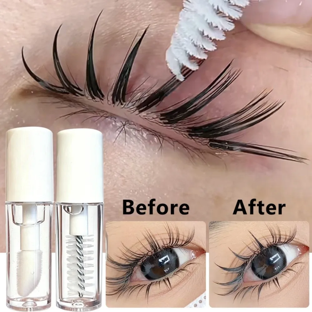 1.5ML Eyelash Styling Gel Waterproof Soft Brush Eyelash Raincoat Mascara Fast Drying Non-White Residue Lash Glue Extensions
