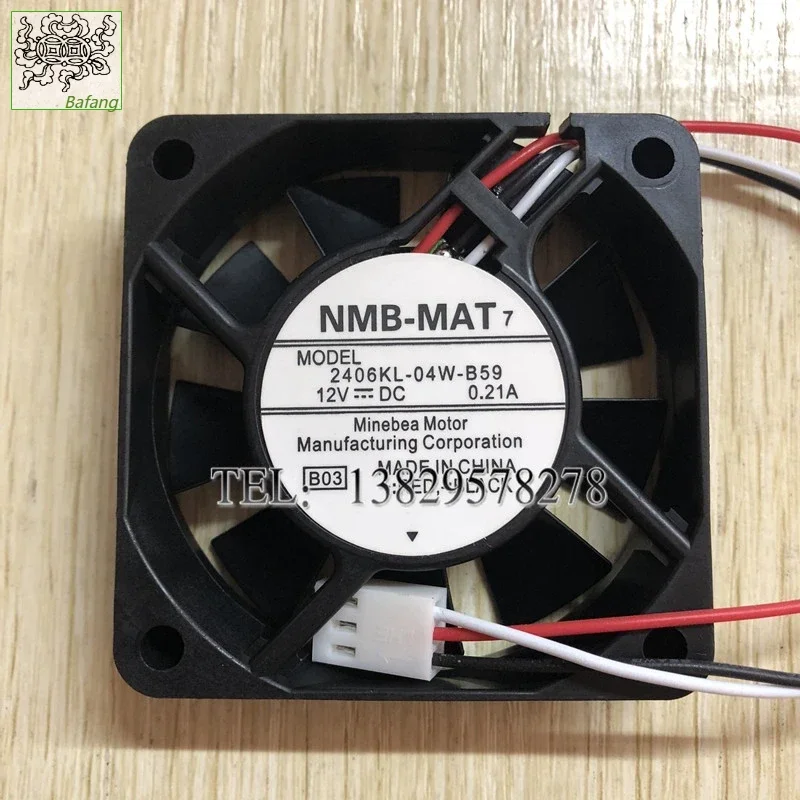 

Ltsf For NMB 2406KL-04W-B59 B03 DC 12V 0.21A 60x60x15mm 3-Wire Server Cooling Fan