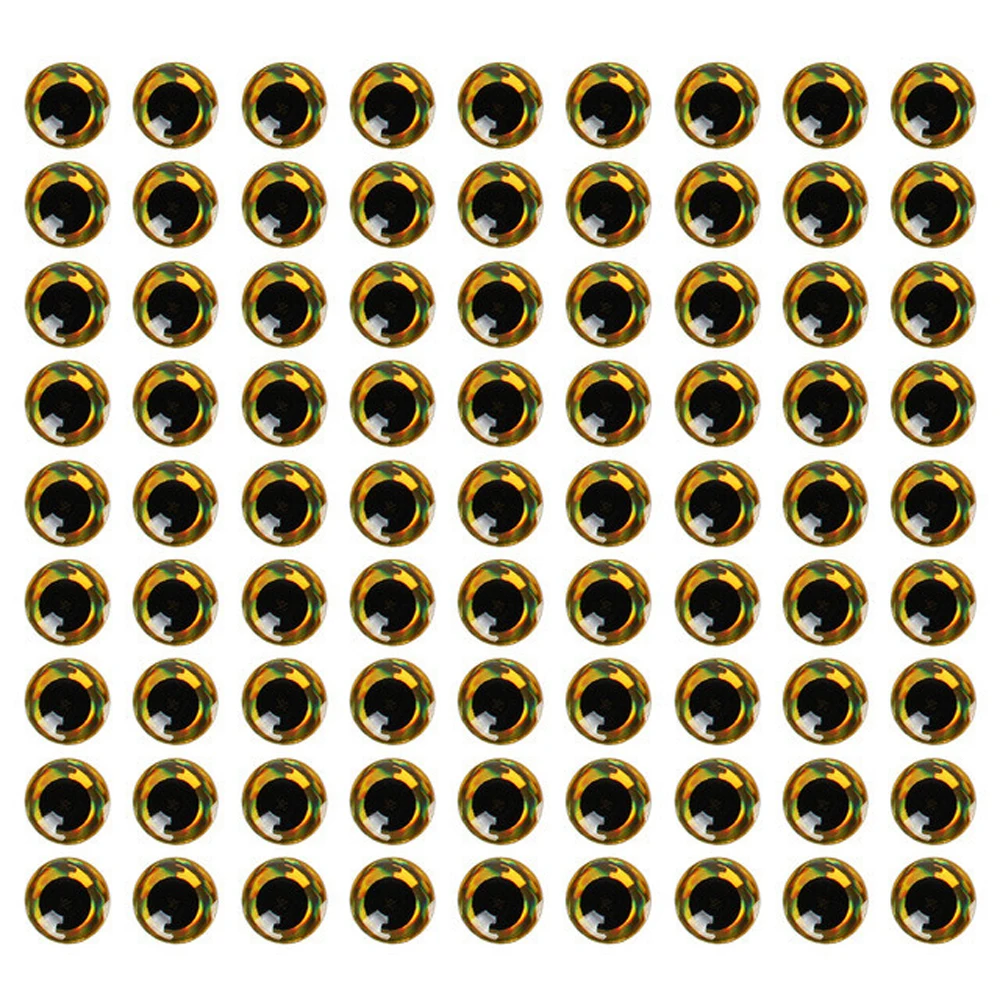 

Fishing Tackle Simulation Holographic 3mm 4mm 5mm 6mm Eyeball Fishing Lure Eyes 3D Fish Eyes DIY Eyes Artificial Fish Eyes