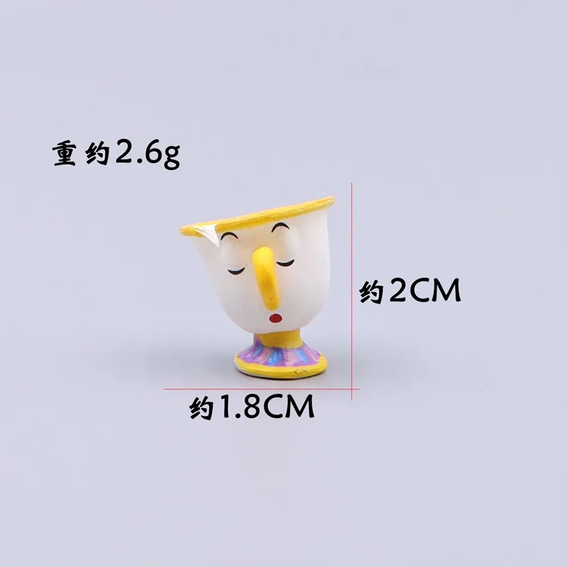Cute Movie Beauty And The Beast Cogsworth Mr Clock Miniature Collectible Tide Play Fashion Toys Hobby Model Kids Gifts view 2