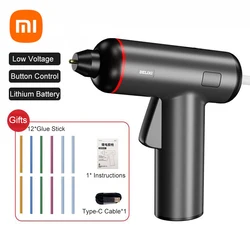 Xiaomi Delixi Rechargeable Cordless Hot Melt Glue Gun Household Wireless Glue Gun Repair Tools with Glue Stick DIY Hand Tools