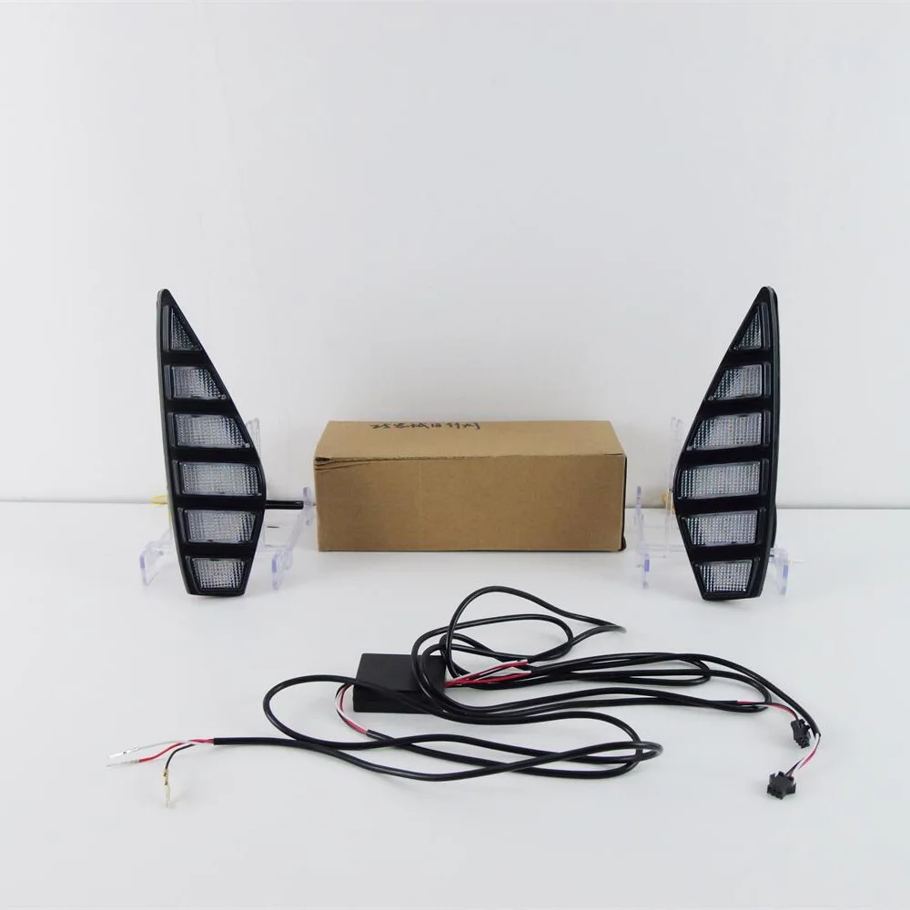 أضواء النهار LED من يوليو كينج متوافقة مع هوندا سيفيك 2025، 6000K DRL+ إشارات الانعطاف الصفراء، بدء المسح الضوئي