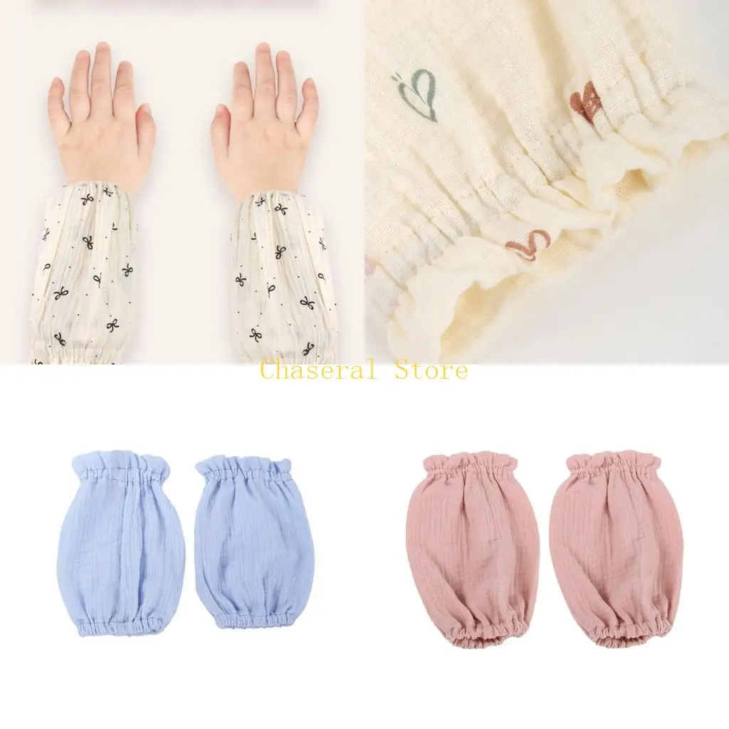 

E7CE Эластичные нарукавники для новорожденных из хлопчатобумажной ткани для кормления Craft Time Essential