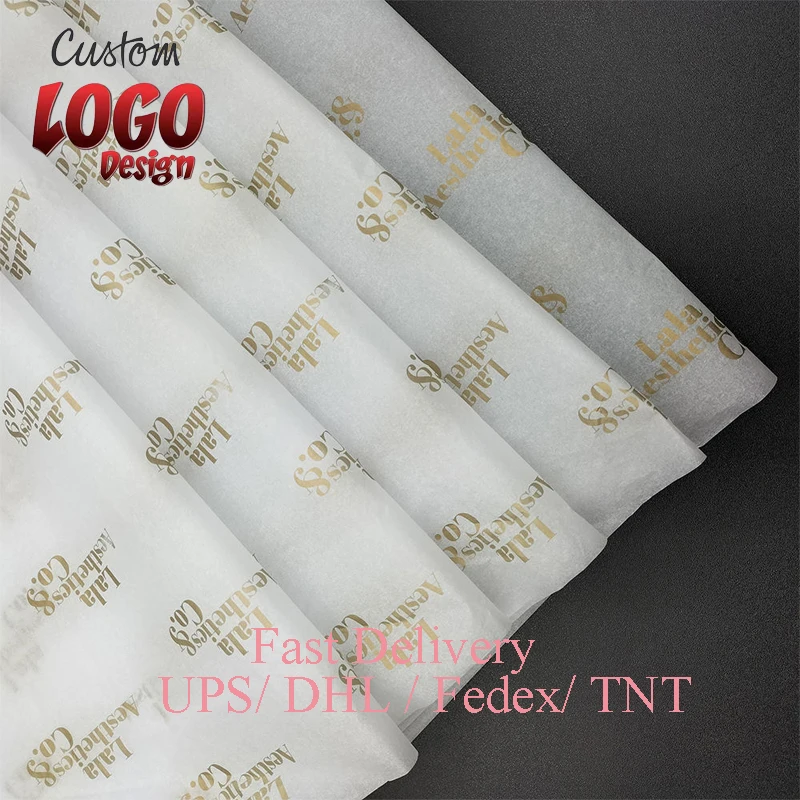 500 1000 pcs/Lot High Quality Personalization Logo Size Wrapping Paper Tissue Environmental Friendly for Gift Clothing Packaging