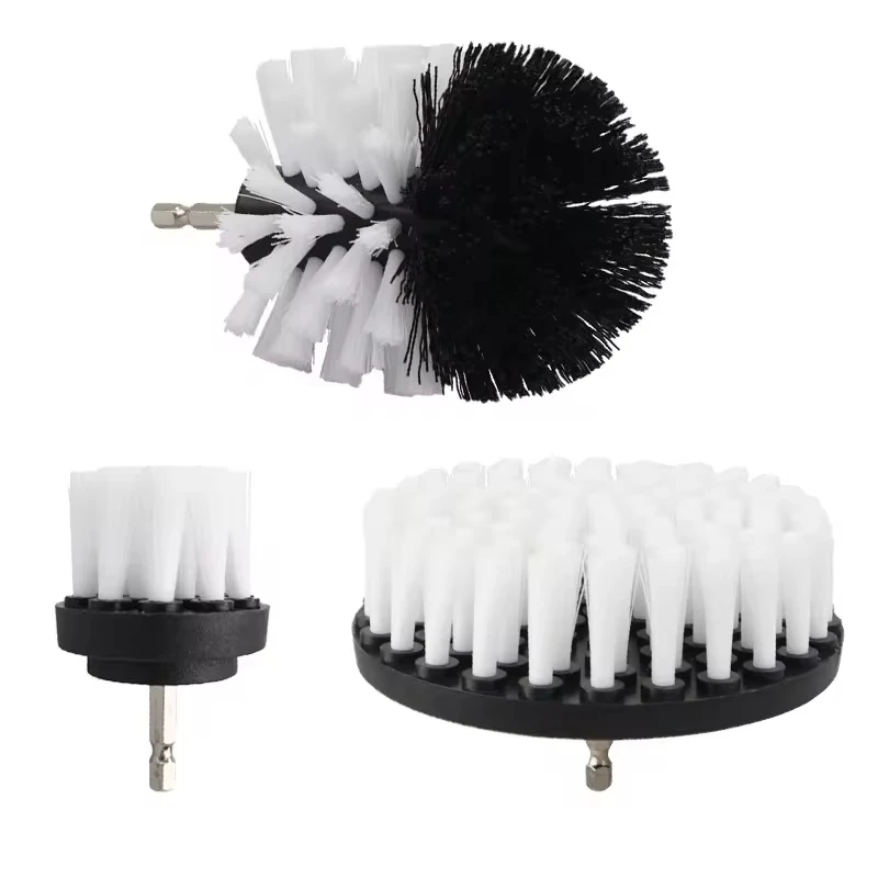 Elektrische boorborstel Bandenborstelset Badkamer Plastic ronde reinigingsborstel Multifunctionele accessoires voor huishoudelijke schoonmaakmiddelen
