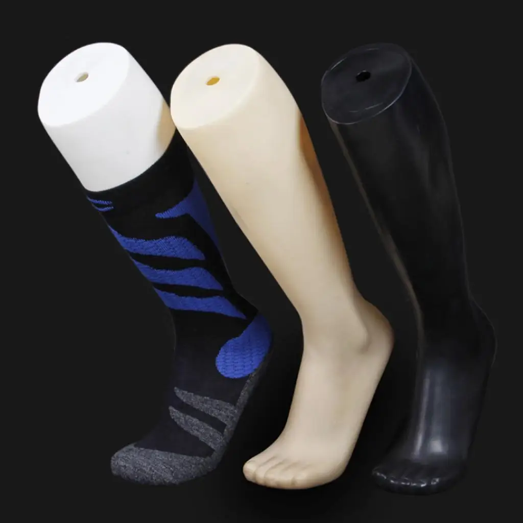 Men Lifelike Foot Mannequin Display Shoes Socks Hard Plastic Foot