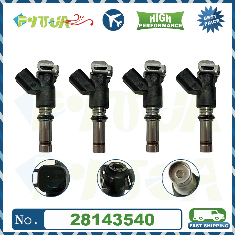 

4pcs Fuel injector 28143540 Nozzle For CHEVROLET New Replacement Part Car Flow Matched Auto Accessories