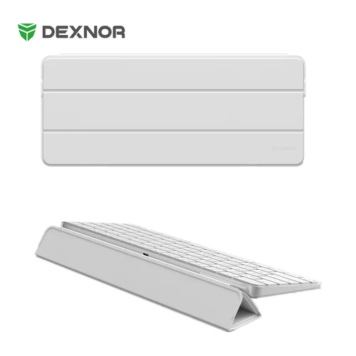 Funda Dexnor para teclado mágico Apple con Touch ID/Lock Key, estuche rígido de almacenamiento de viaje, funda protectora de cuero a prueba de polvo para teclado