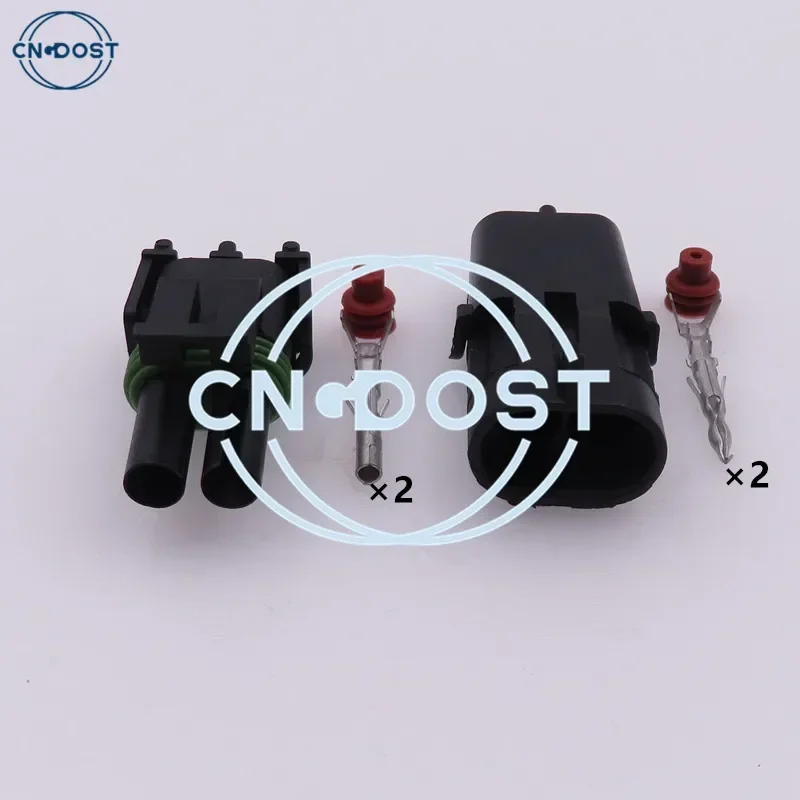 1 Set 2 Pin 12015792 12010973 AC Assembly Automobile Injector Connector Wiring Harness Waterproof Car Plug