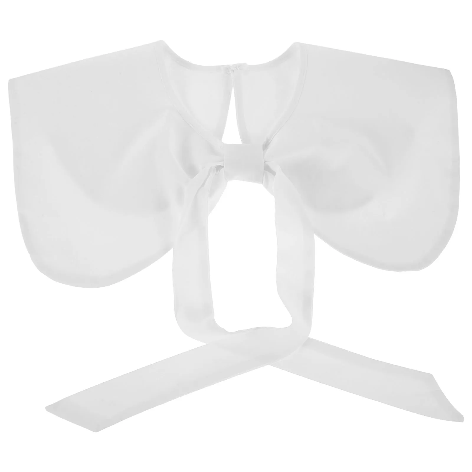 

Shawl False Collar Dickey Decorative Neck Ruff Polyester Women Cute Bow Vintage Collar Style Detachable Blouse Dress Fake Shirt