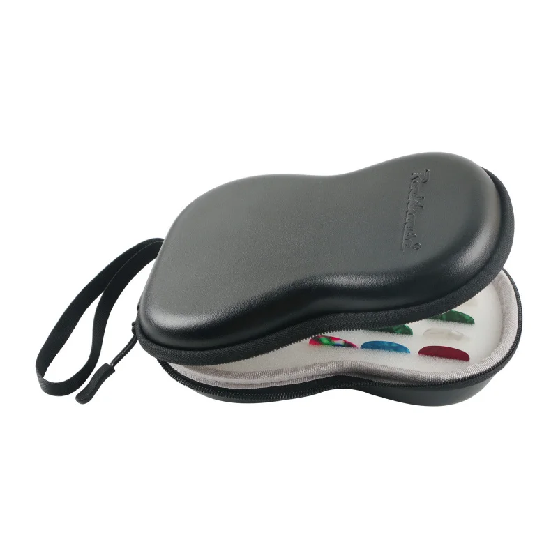 Caja de púas de guitarra de madera, caja de almacenamiento de púas de espuma EVA, bolsa de púas de guitarra, juego de regalo de púas de guitarra