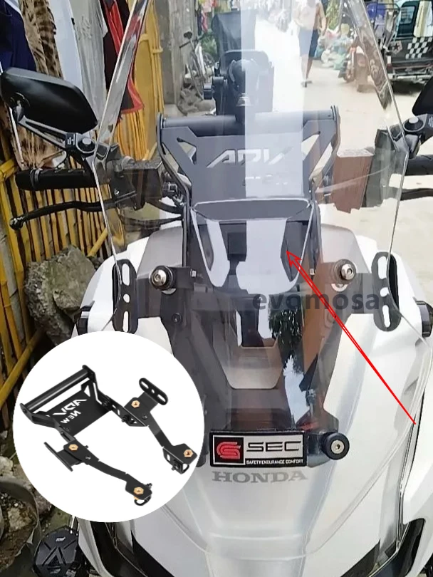 دراجة نارية الملاحة مجموعة حامل لهوندا ADV ADV160 150 160 2022-2025 دراجة نارية لتحديد المواقع والملاحة الهاتف المحمول دعامة حامل