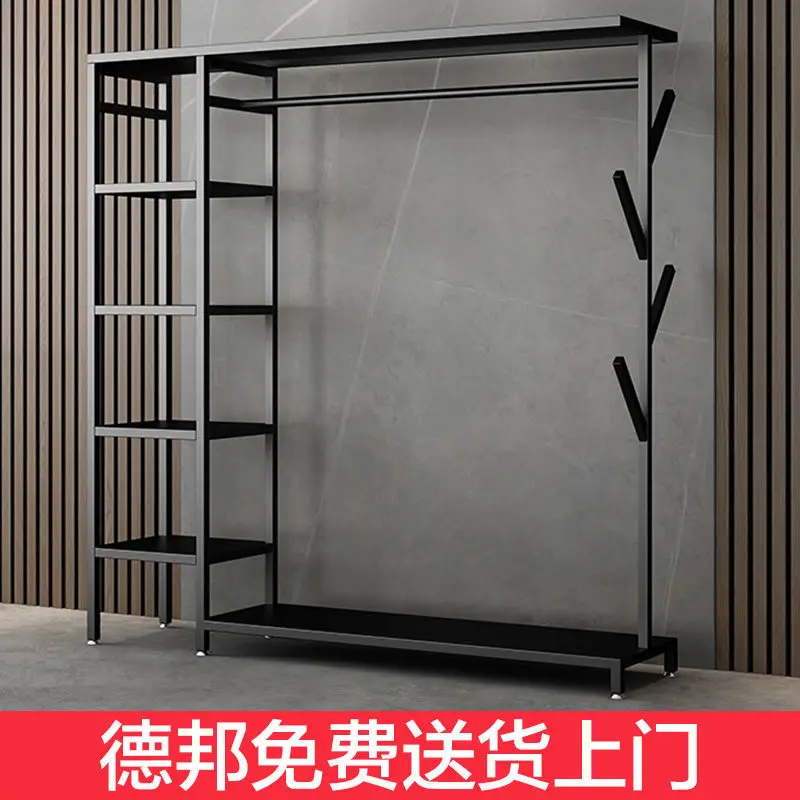 Custom. Clothes Hanger Bedroom Floor Household Pendants Vertical Bed & Breakfast Coat Rack Room Shoe Rack Integrated Clothes Han