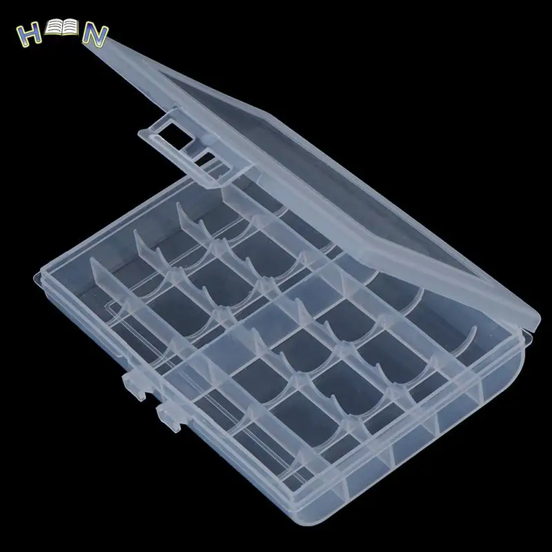 Plastic Battery Holder Box Organizer Container For AA And AAA Battery Storage Boxes Case Cover For AA & AAA Battery