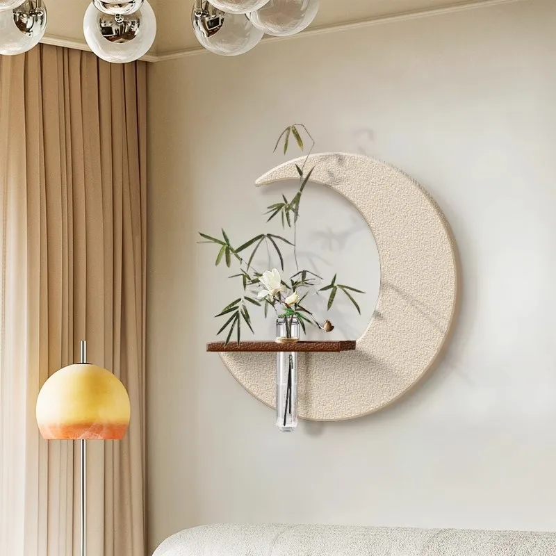 Three-dimensional LED Light Sandstone Decorative Painting with Hydroponic Green Plants - Living Room Hanging Painting