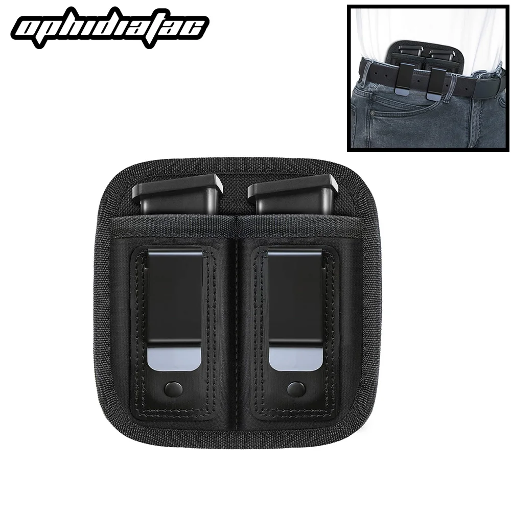 OPHIDIAN Magazine Pouch Holster Pistol 9mm Concealed Magazine Box Belt Clip for Glock 19 21  92 Pistol Magazines