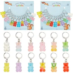 24 Stuks Hars Beer Stitch Markers Gehaakte Stitch Marker Charms Verwijderbare Leverback Haak Vergrendeling Stitch Marker Voor Breien