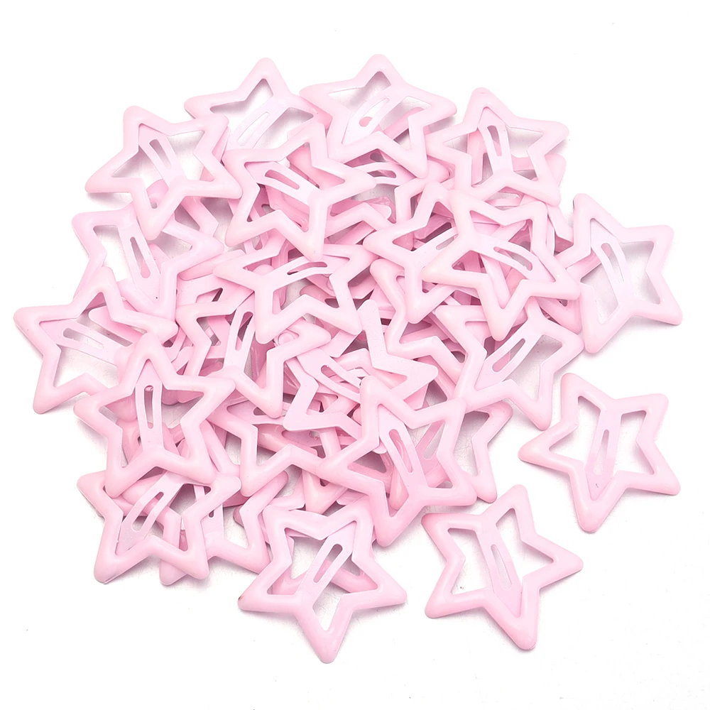 50 teile/los Metall Bunte Stern Haar Clips Dopamin BB Haar Clips Für Gebrochenes Haar Clip Pony Haar Clip Mädchen Y2K Stil haar Clips