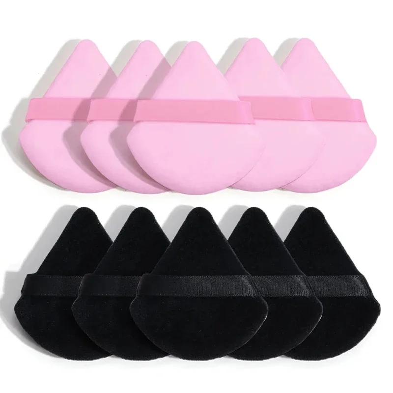 1/2/5pcs Triangle Powder Puff Face Makeup Sponge Soft Velvet Cosmetic Puff Blender Beauty Foundation Sponge Make Up Accessories