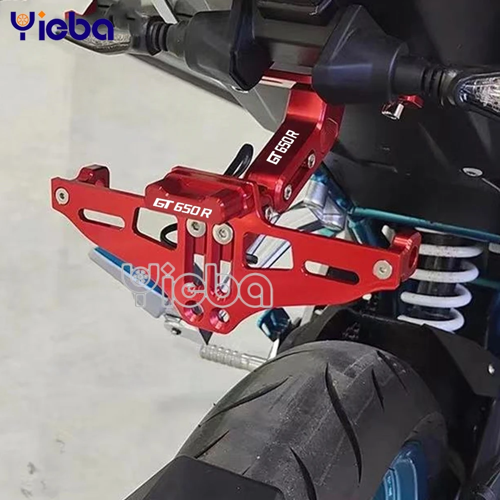 

Motorcycle License Number Plate Holder Frame FOR HYOSUNG GT650R GT 650 R 2006-2009 2008 2007 All year Adjustable with LED Light