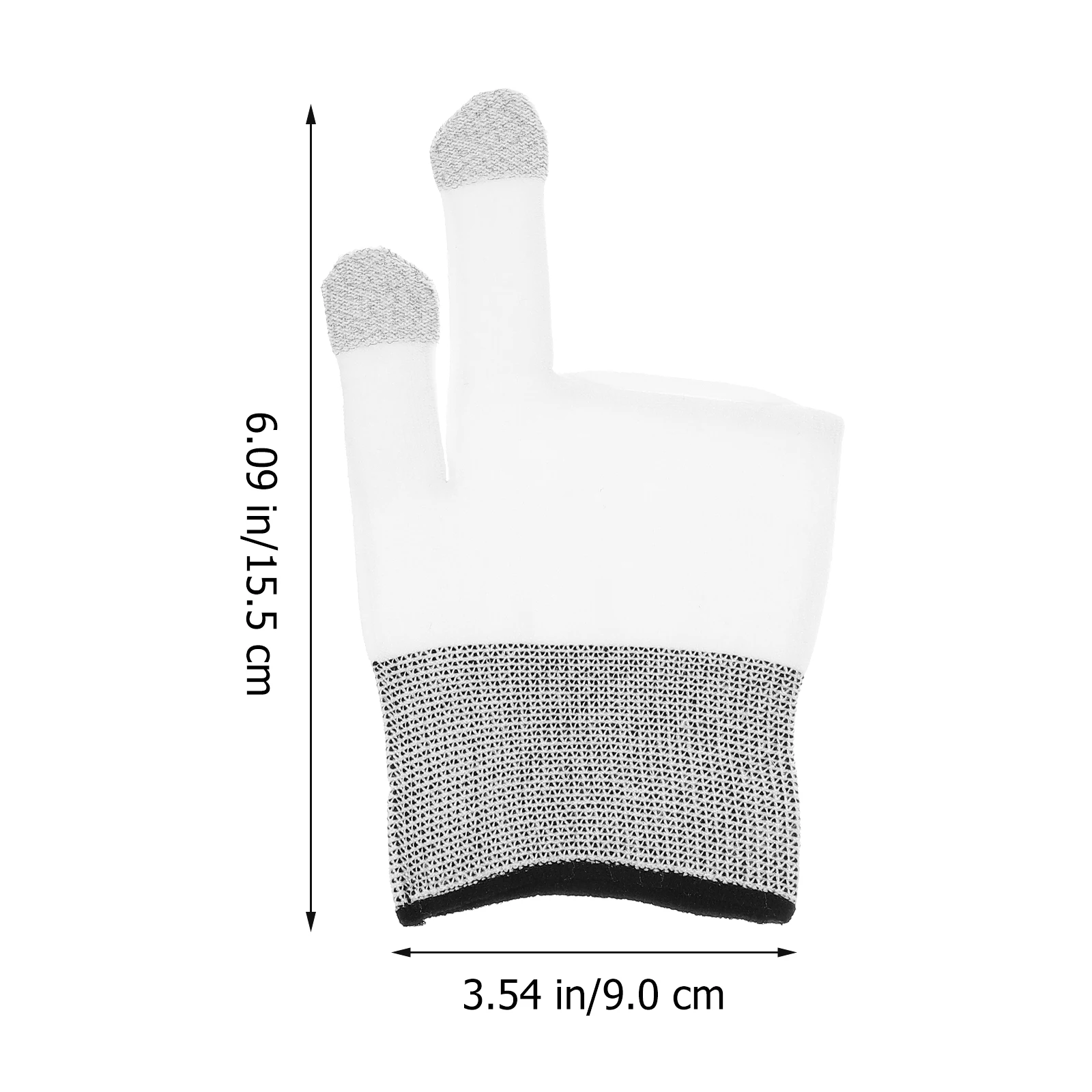 

Sweat-proof Mobile Phone Finger Cover Cell Gaming Sleeves Game Gloves Breathable Thumb Silver Fiber Ultra-thin
