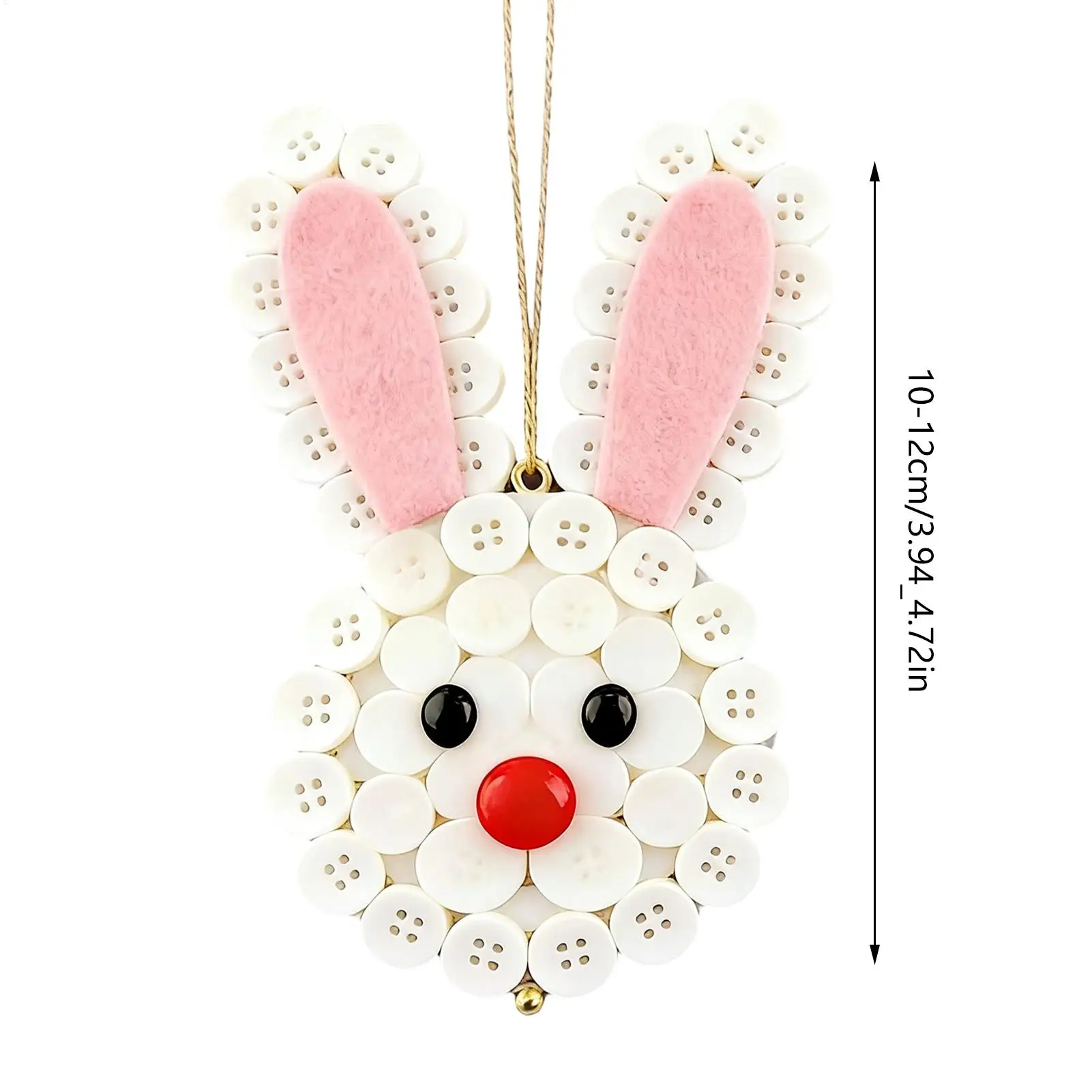 Conjunto de enfeites de botão, coelhinho da páscoa, decoração engraçada para casa, kits artesanais para todas as idades, adultos, crianças, sala de estar, quarto