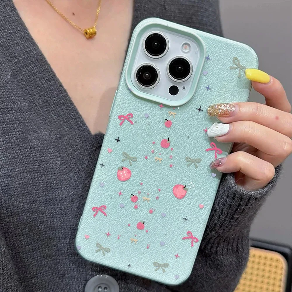 Bow Knot Phone Case For iPhone 16 14 15 13 12 11 Pro Max Back Cover For iPhone 16 15 14 Plus Silicone Soft Phone Cover