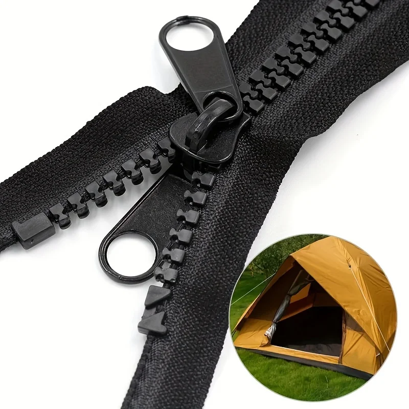 Black 6pcs Instant Zipper Universal Instant Fix Zipper Repair Kit Replacement Zip Slider Teeth Rescue New Design for DIY Sew image 6