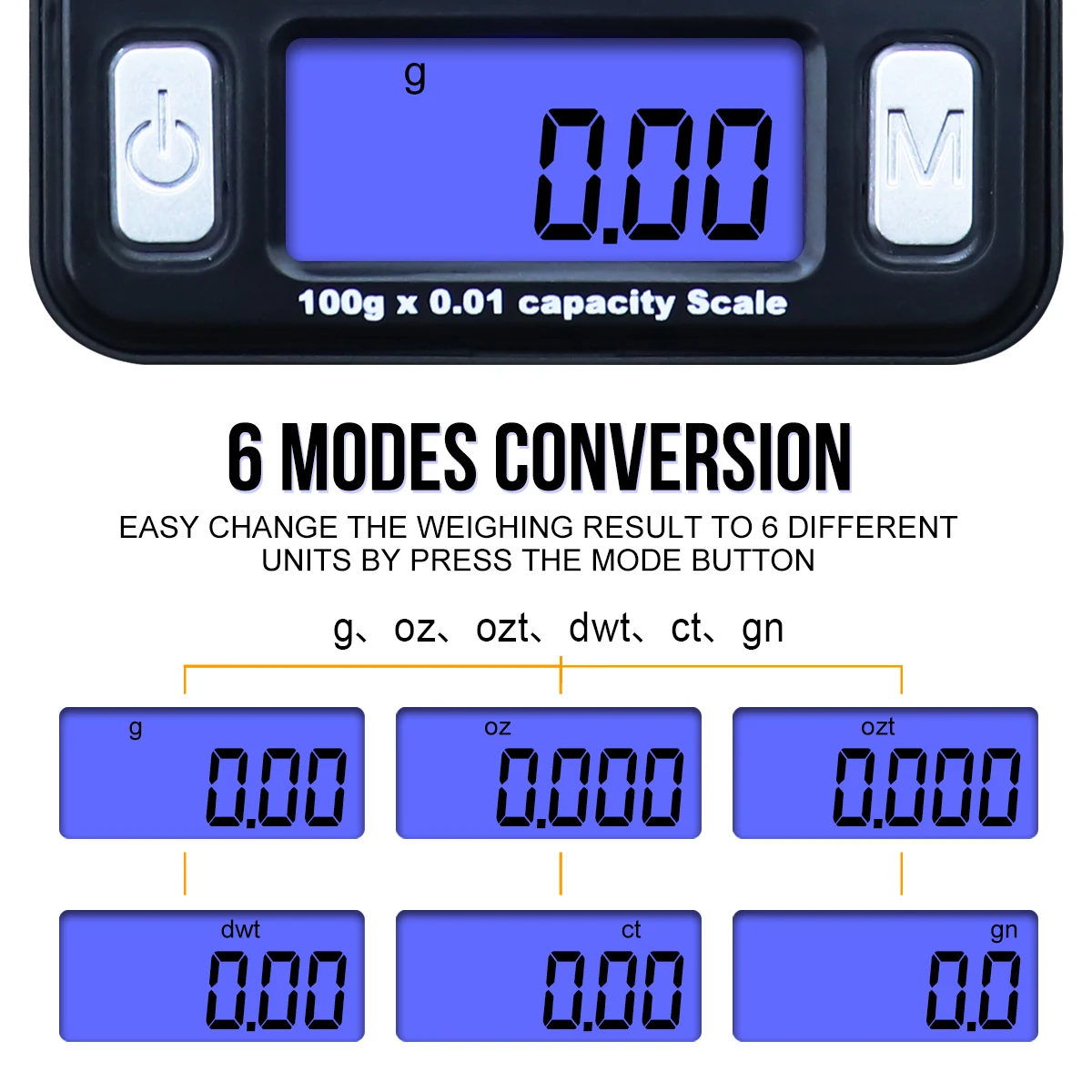 100g*0.01g Mini Electronic Digital Scale for Gold 0.01g Precision MP3 Model Balance Small Pocket LCD Display Special Gift