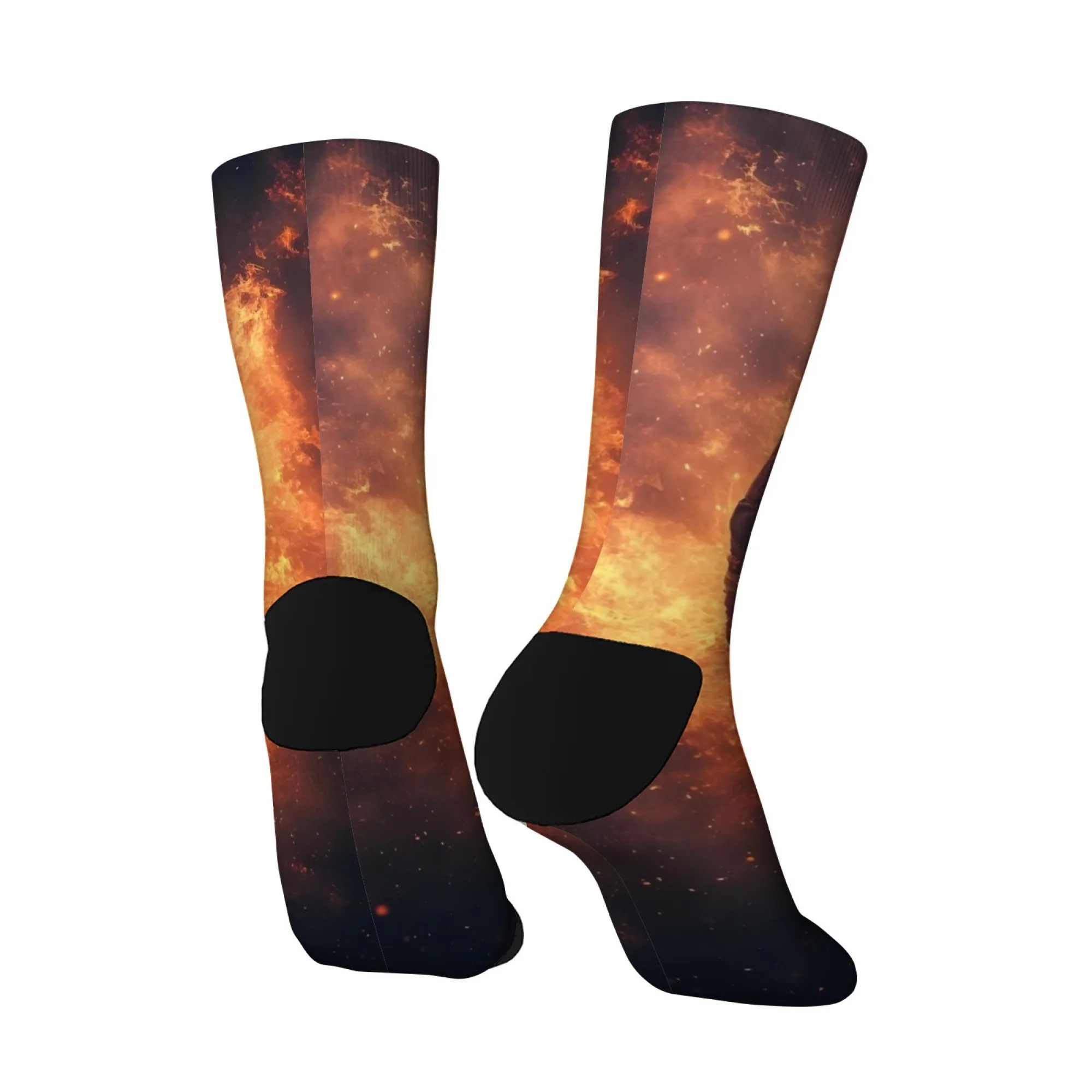 安全消防士ヒーローメンズソックスノベルティ面白い圧縮ソックス快適な通気性レトロファッションカジュアルスポーツソックス