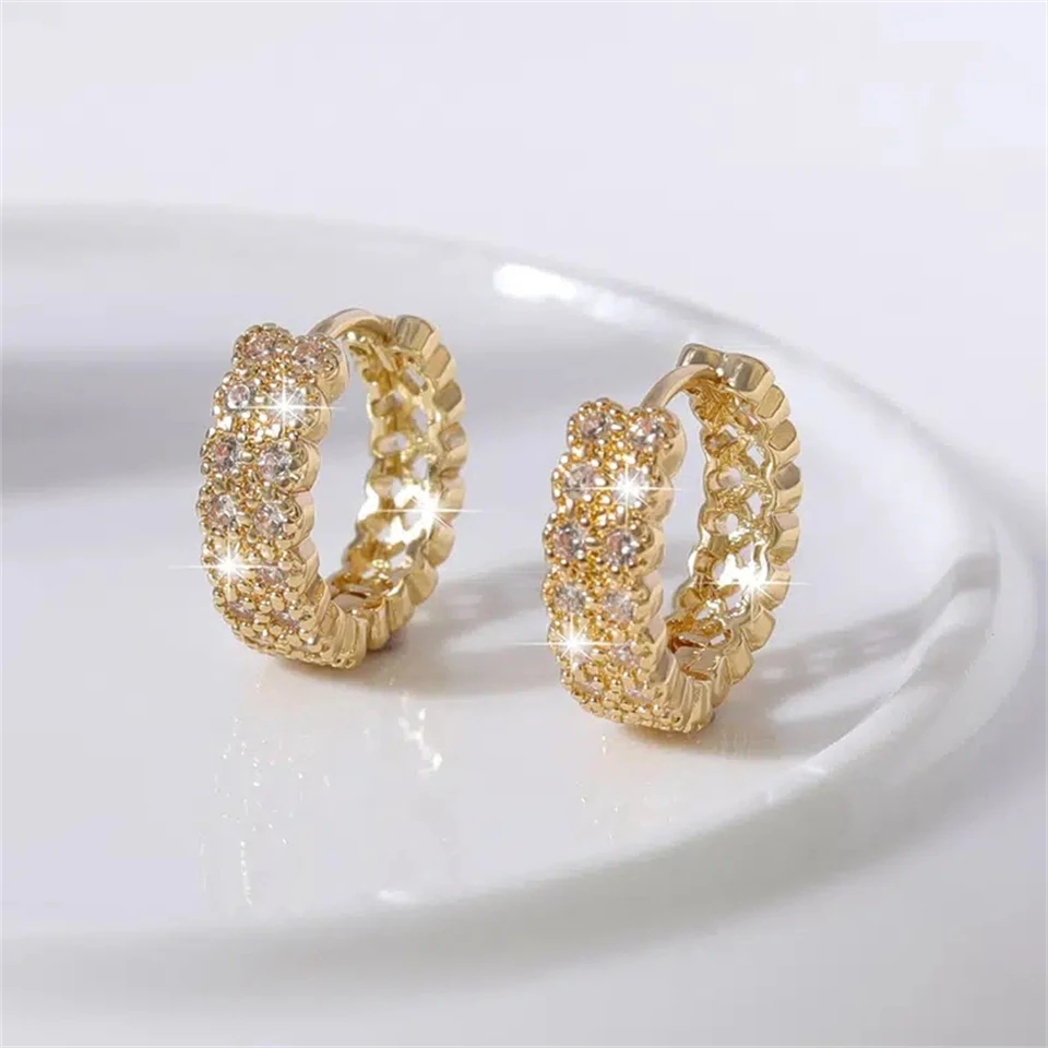 2024 Summer Light Luxury Fashion Three Piece Set Versatile Alloy Earrings For Women\'s Daily Fashion Niche Trendy Gifts