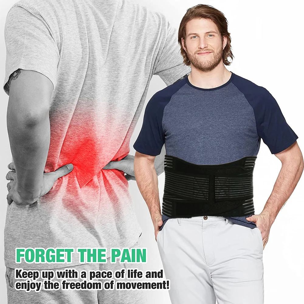 Double Pull Back Lumbar Support Belt Orthopedic Waist Corset Men Women Spine Decompression  Back Pain Relief Waist Trainer Brace