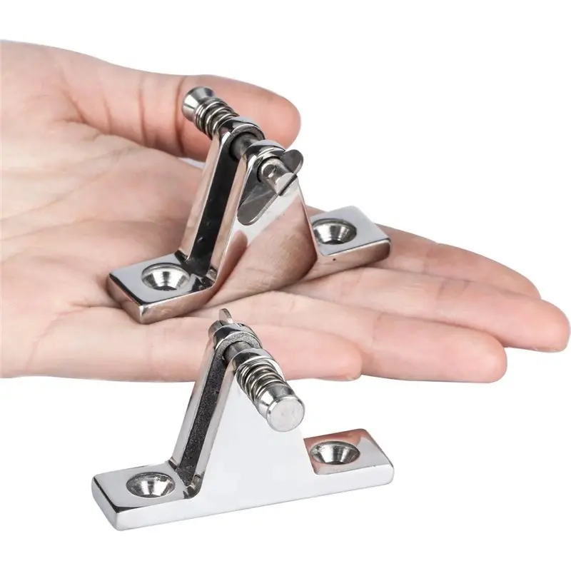 Quick Disassembly Boat Bimini Fixed Base 2Pcs Marine Hardware For Top Deck Hinge Mount Fitting Yacht