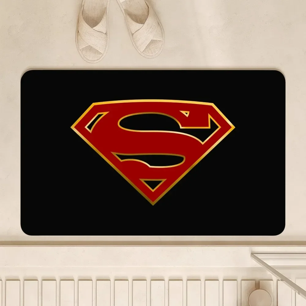 Beast Kingdom Superman Floor Mat Anti-Slip Kitchen Bedroom Tufted Rug Carpet Living Room Entrance Rug Home Decor