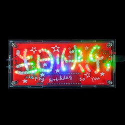 DIY Happy Birthday Electronic Kit 51 Microcontroller Music LED Flashing Light Welding Practice Loose Parts