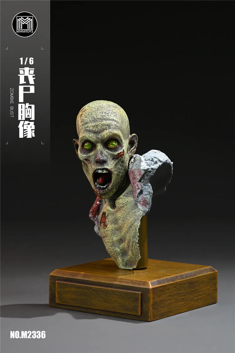 MMMTOYS M2336 1/6 Scale ทหารชาย Zombie หน้าอกจอแสดงผลชุดอุปกรณ์เสริมสําหรับ 12 นิ้ว Action Figure ของเล่นของขวัญ