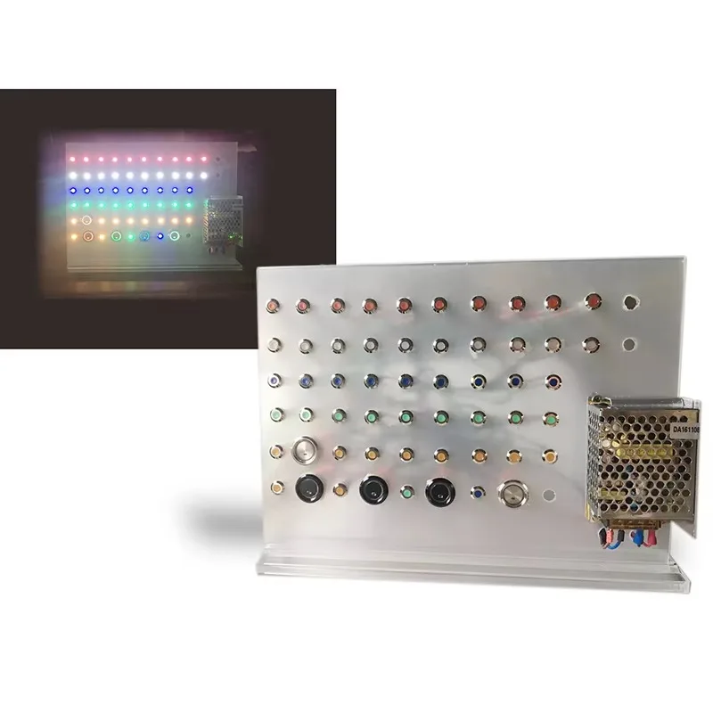 8mm Indictor Display Panel with Multicolor Metal Push Button Switches