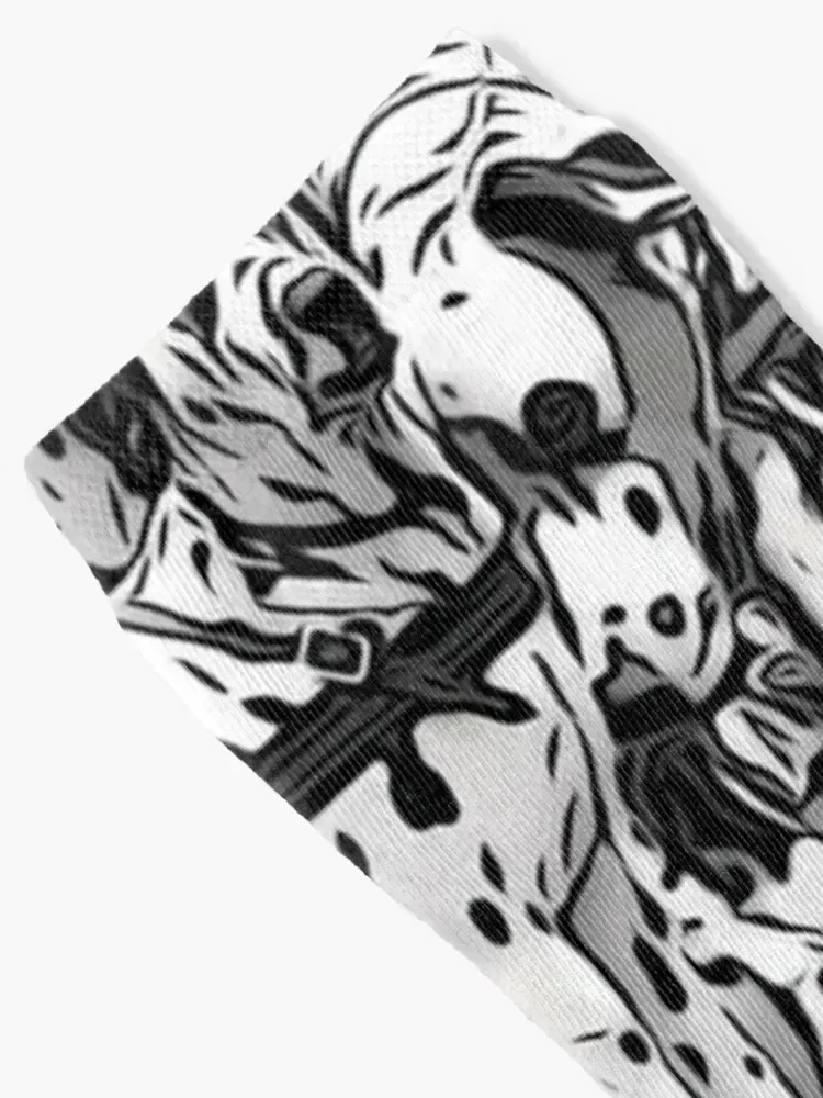 Dalmation Collage B&W Socks Crossfit Happy Lots الجمالية للرجال والنساء