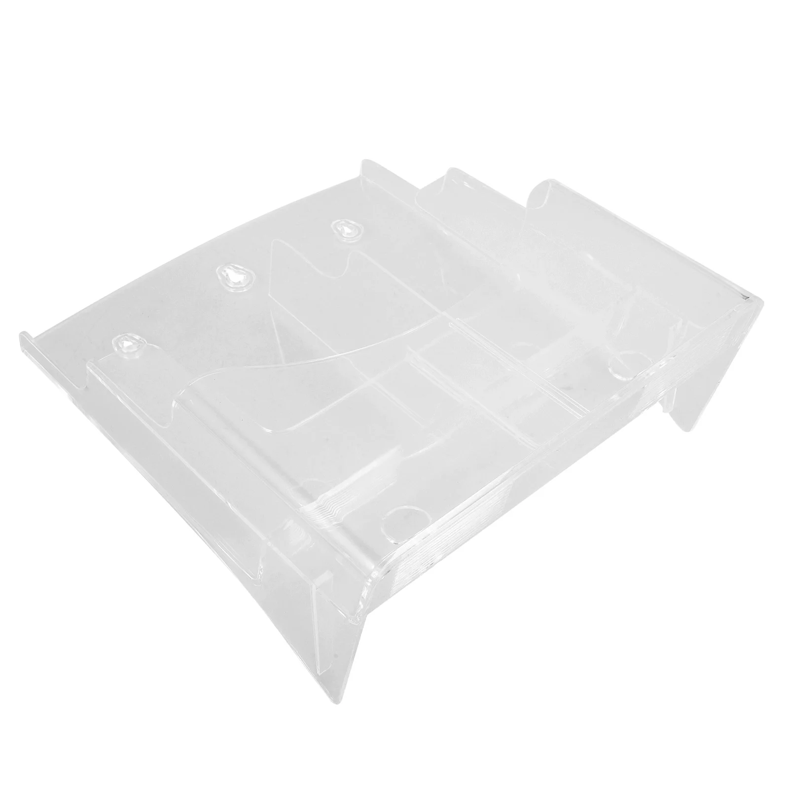 

A4 Document Organizer Acrylic Desktop File Stand Clear Literature Holder For Office School Study Room Vertical Magazine