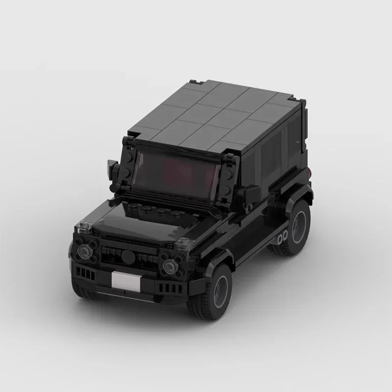 MOC Mercedes Benzs G63 Racing Klassische Bausteine, kompatibel mit SUV, Sportwagenmodell, Spielzeug, Puzzle, zusammengebaute Geschenke