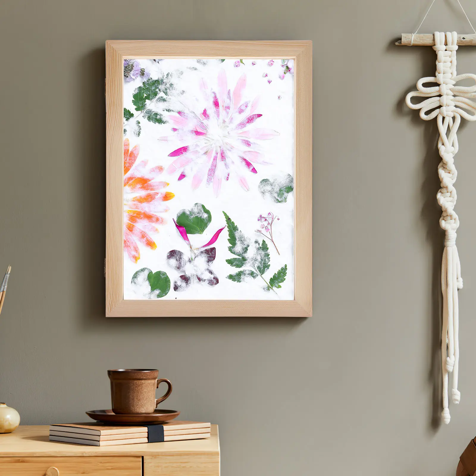3Pcs Paper Making Frame Wooden Double Layer Screen Multiple Sizes for Handmade Paper Making Supplies Natural Decoration
