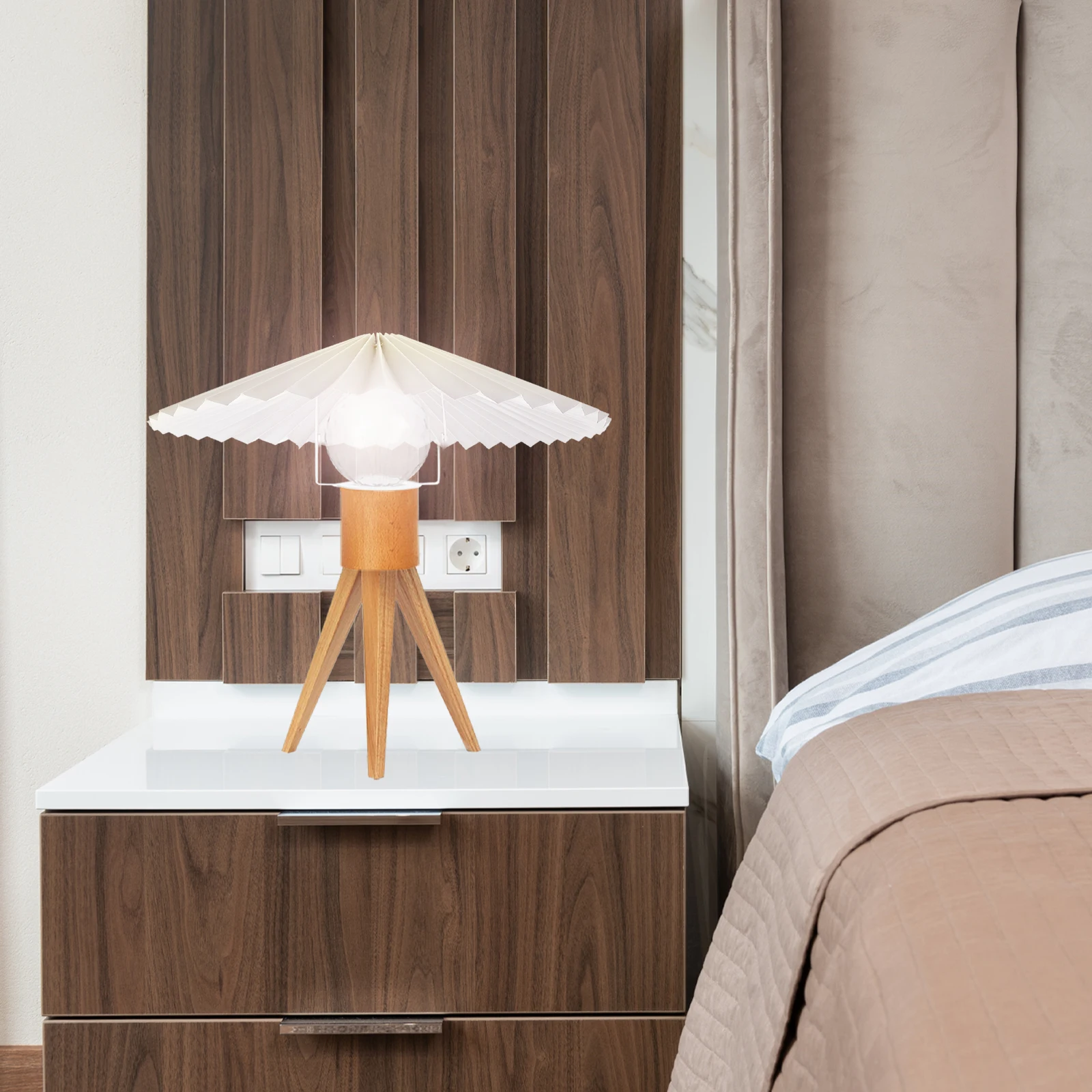 Rustic Cloth Lamp Shade Replacement Decorative Table Lamp Cover Modern Light Shade For Bedside Floor Ceiling Simple Lampshade