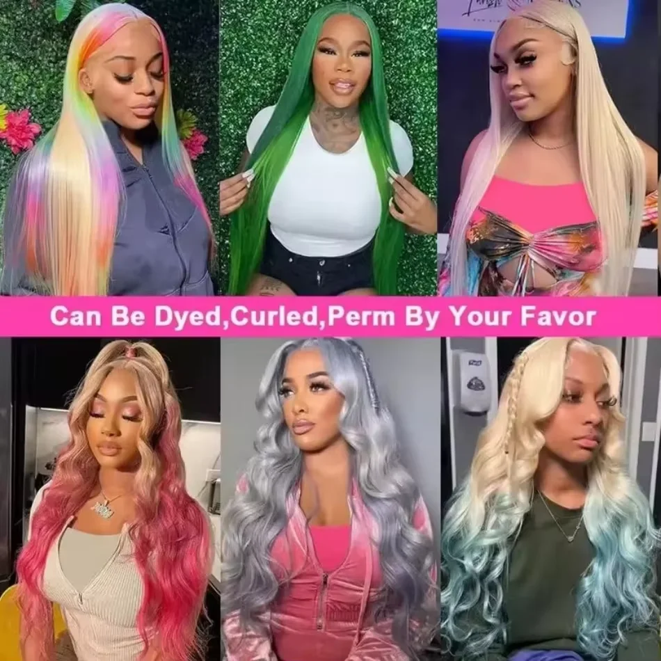 30 32 inch 613 Blonde 13x4 HD Lace Front Human Hair Wigs Pre Plucked Peruvian Bone Straight Glueless Lace Frontal Wigs For Women image 6