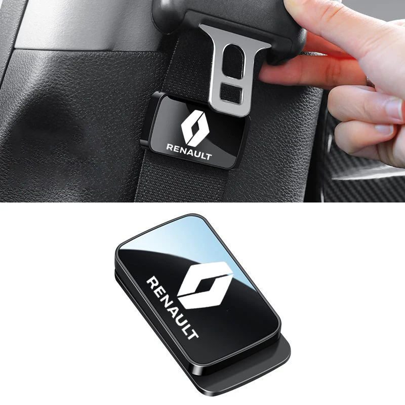 Magnetic Car Interior Supplies Seat Belt Holder Stabilizer Accessories For Renault Captur Megane Clio Koleos Kwid Duster RS Zoe