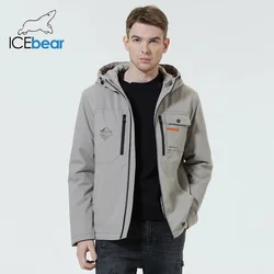 Icebear jaquetas masculinas de alta qualidade jaquetas masculinas com capuz curto primavera roupas mwc22782i 2024 novo