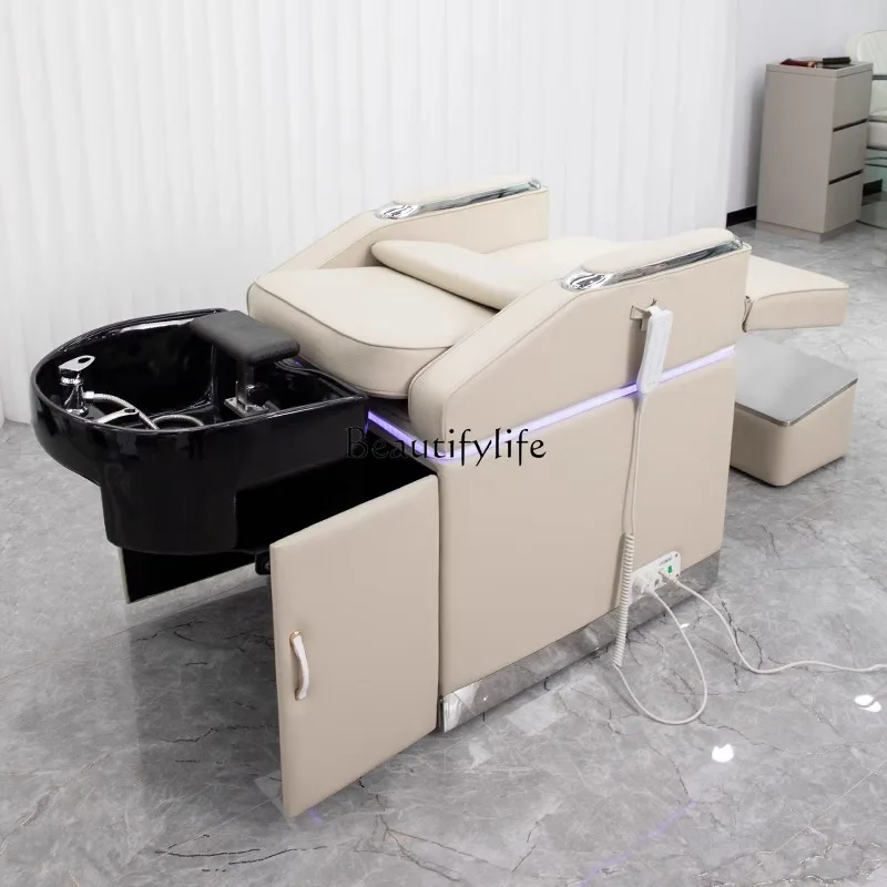 

Intelligent electric lift shampoo bed hair cutting integrated hair bed