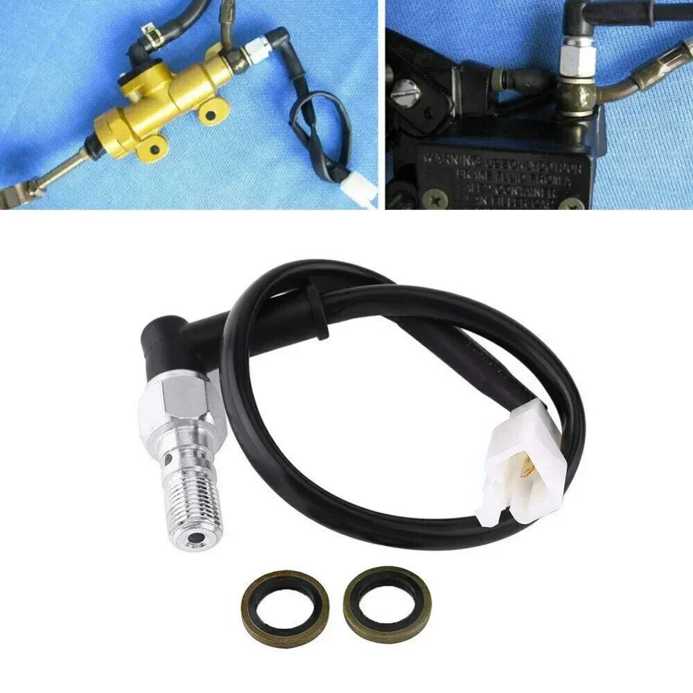 1 adet Motosiklet Arka Hidrolik Basınç Fren ışık anahtarı Banjo M10 X 1mm Cıvata Fren Hortumu Fren Kuyruk ışık anahtarı Fren Sistemi