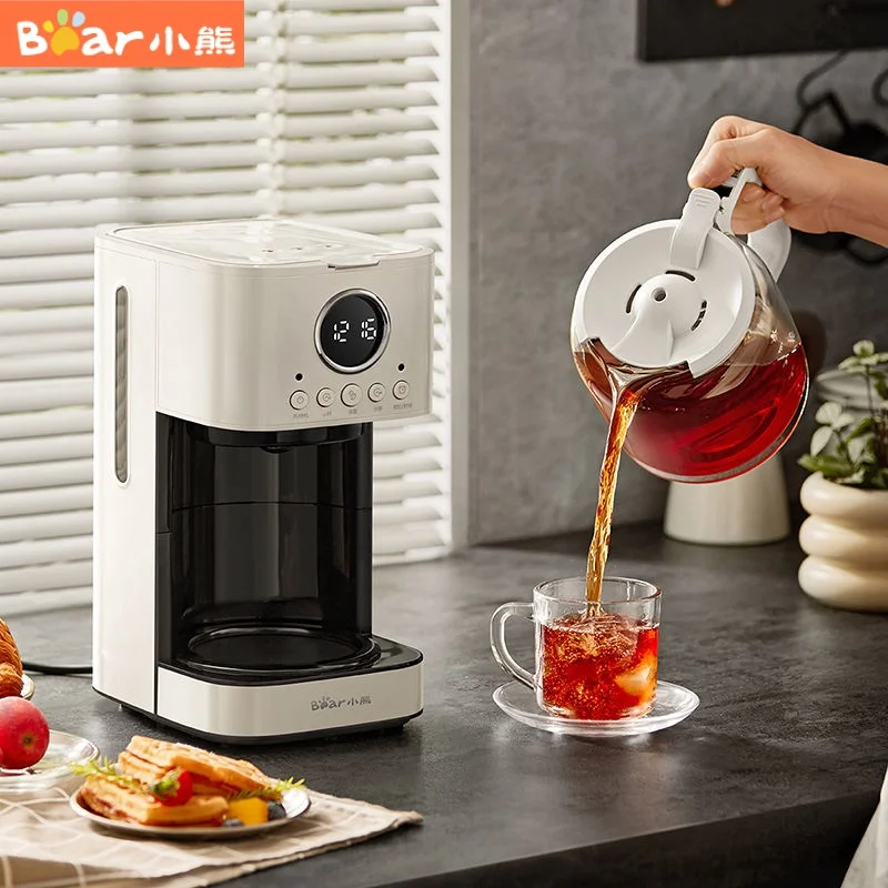 American Drip Coffee Machine Household Small Coffee Pot Automatic Insulation Coffee Tea Dual-purpose Intelligent Can Be Reserved